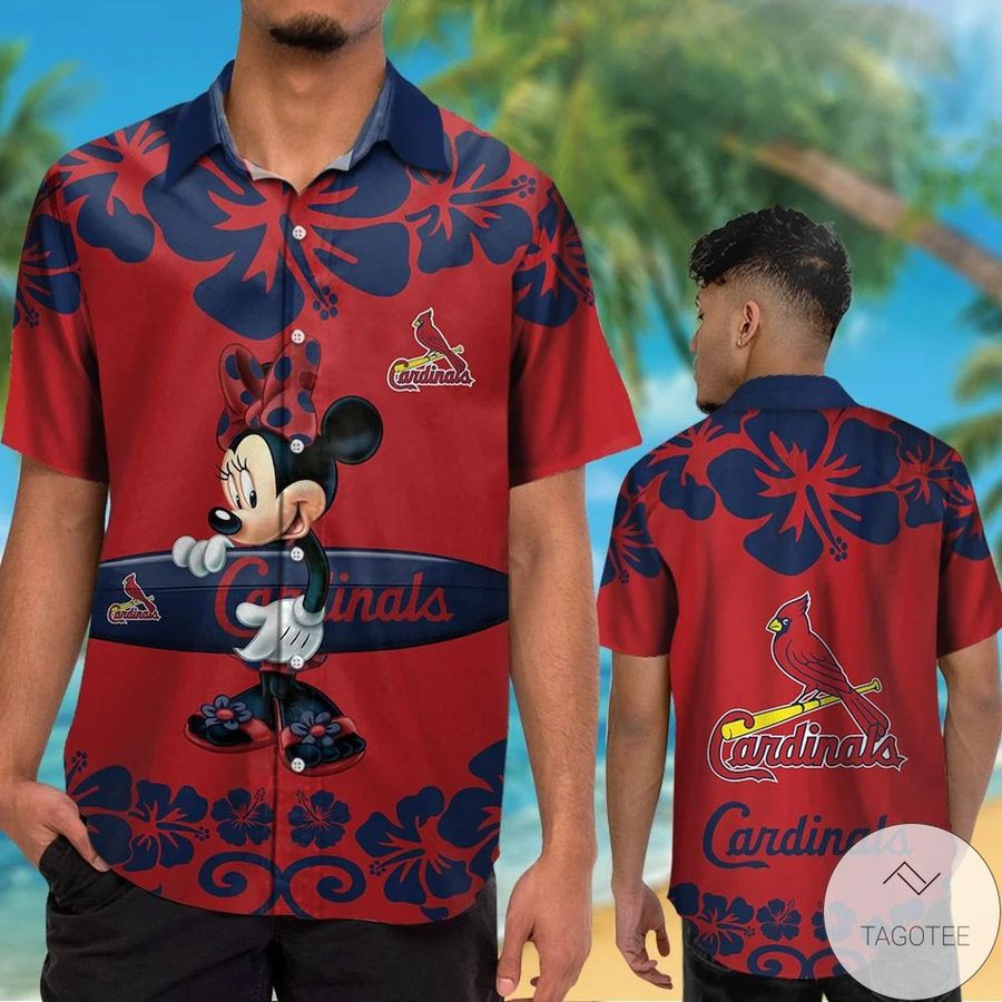 St Louis Cardinals Minnie Mouse Hawaiian Shirt