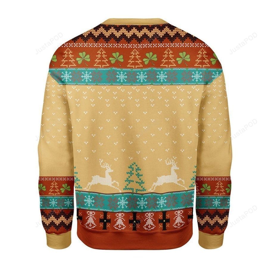 St Patrick Ugly Christmas Sweater All Over Print Sweatshirt Ugly