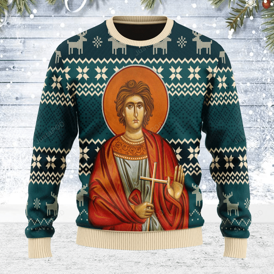 St Trifun Ugly Christmas Sweater All Over Print Sweatshirt Ugly.png