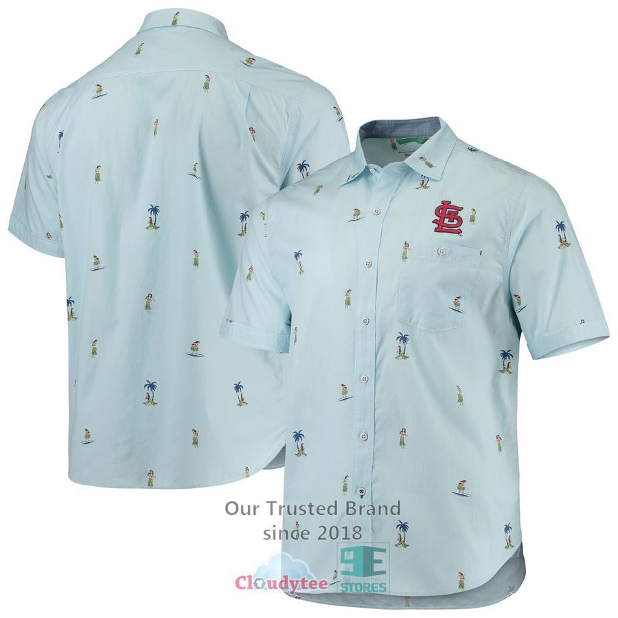 St. Louis Cardinals Tommy Bahama Hula All Day Light Blue Hawaiian Shirt – LIMITED EDITION