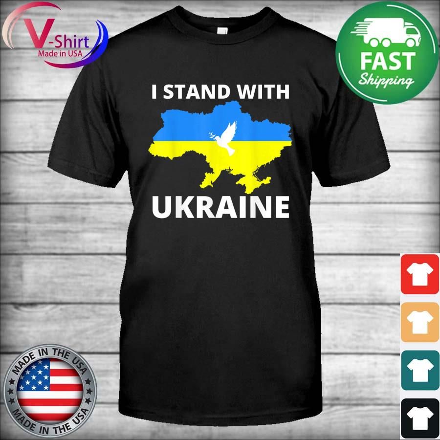 Stand with Ukraine Ukrainian Flag Support Ukraine T-Shirt
