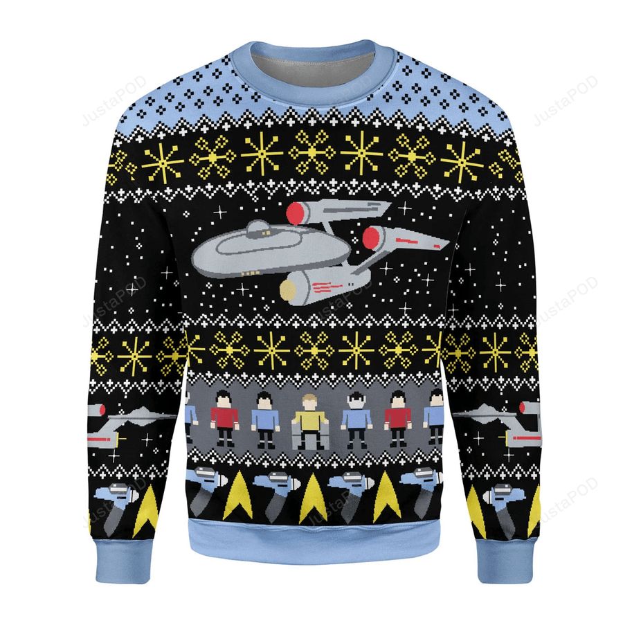 Star Trek Ugly Christmas Sweater All Over Print Sweatshirt Ugly