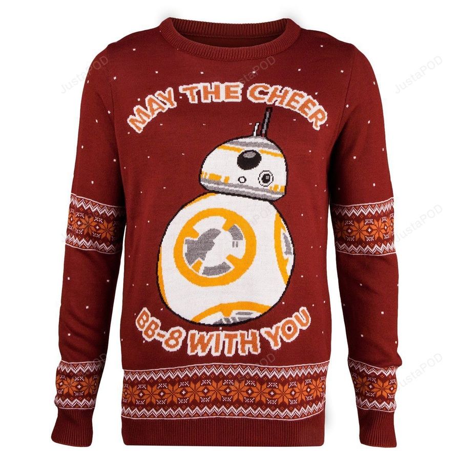 Star Wars BB-8 Knitted Ugly Sweater, Ugly Sweater, Christmas Sweaters, Hoodie, Sweater