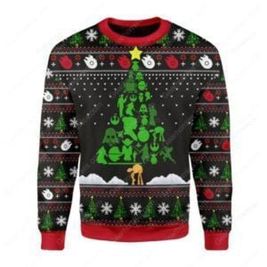 Star Wars Christmas Tree Ugly Christmas Sweater All Over Print