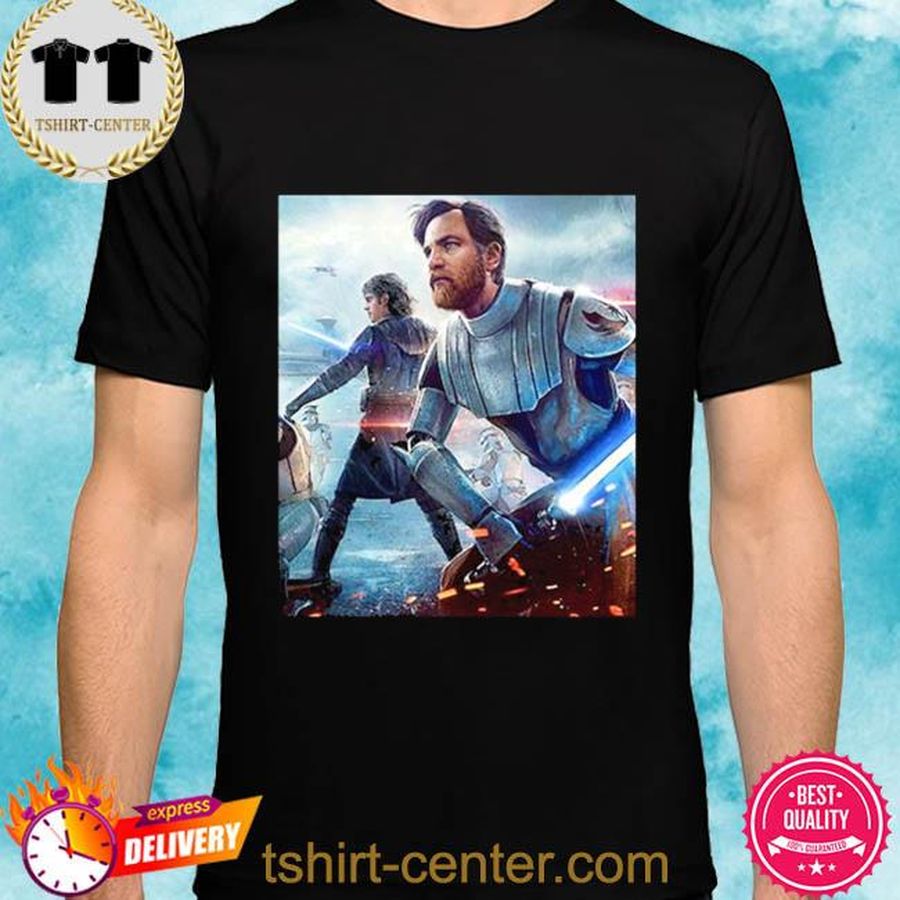 Star wars obi wan kenobi fan art hold lightsaber shirt