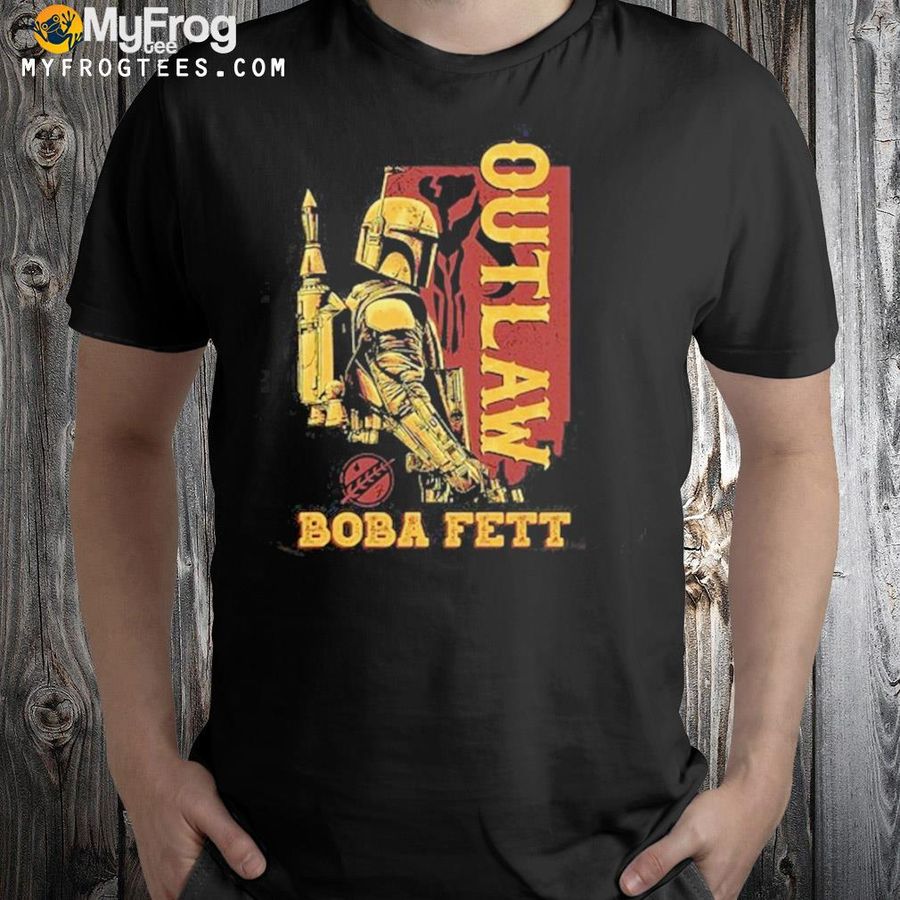 Star wars the book of boba fett galactic outlaw poster shirt