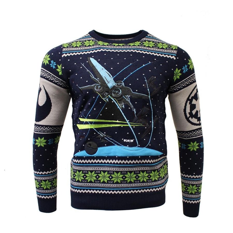 Star Wars X-Wing Chase For Unisex Ugly Christmas Sweater, All Over Print Sweatshirt, Ugly Sweater, Christmas Sweaters, Hoodie, Sweater