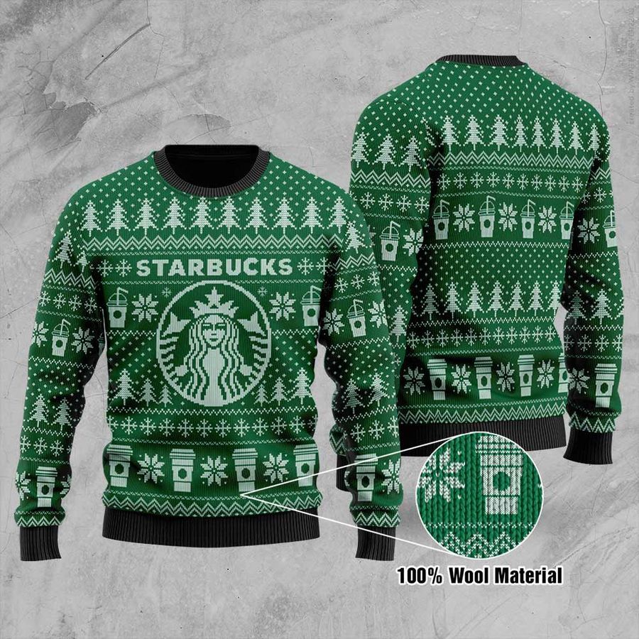 Starbucks 3D Full Printed Ugly Sweater