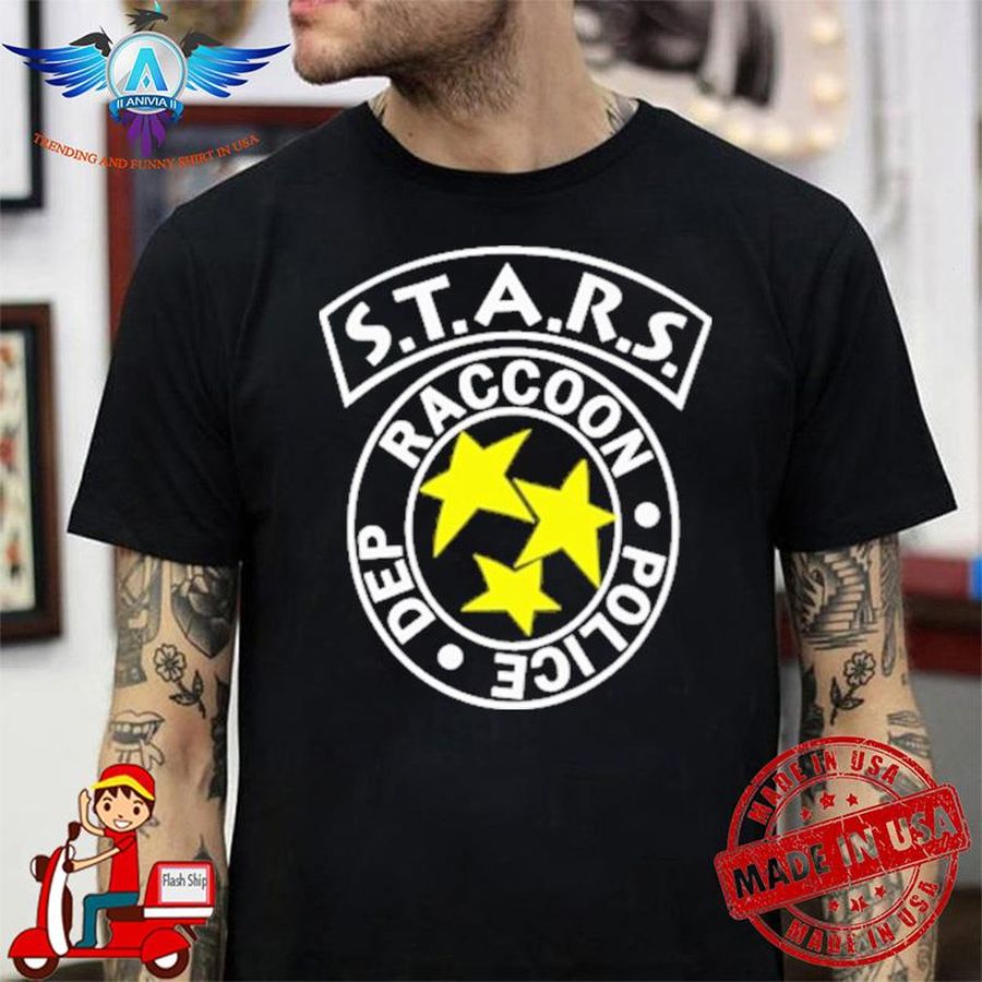 Stars Raccoon Police Dep shirt