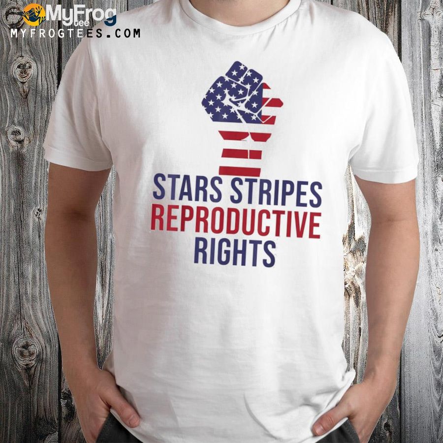 Stars stripes reproductive rights women American feminist shirt