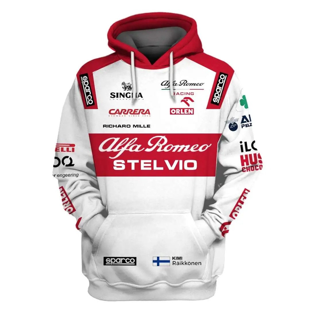 Stealvio Alfa Romeo 3D Hoodie, Racing Team Sweatshirts