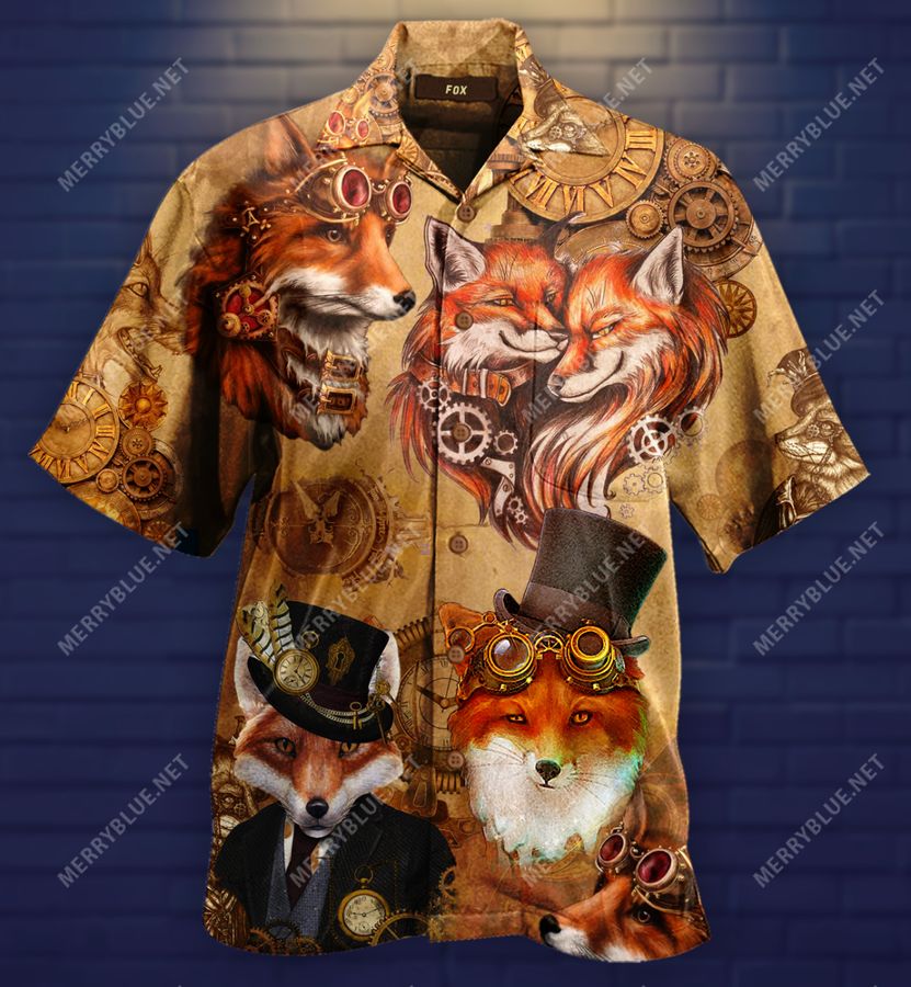 Steampunk Fox Hawaii Shirt HG