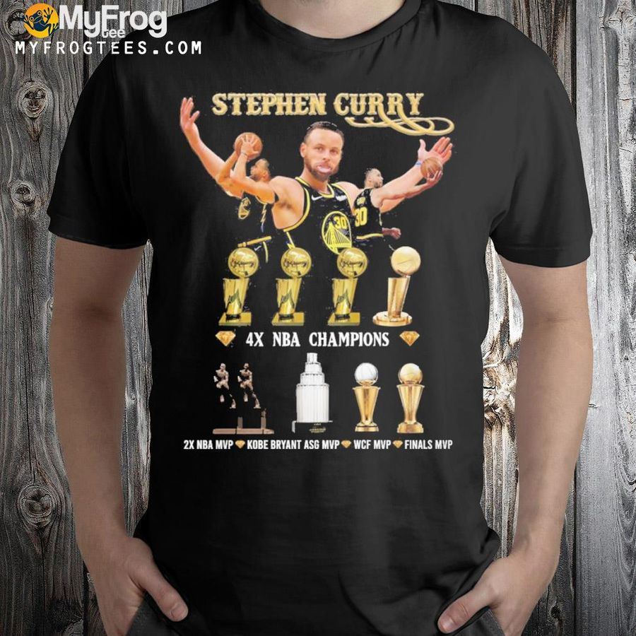 Stephen curry 4x NBA champions shirt