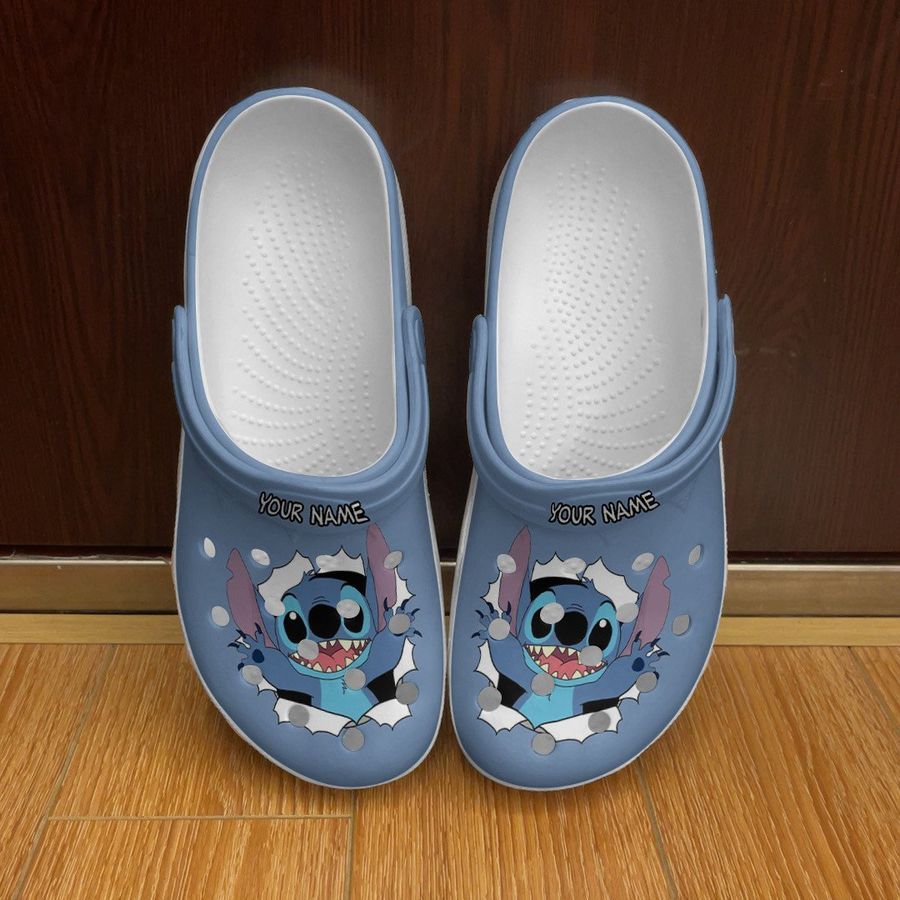 Stitch And Lilo Gift For Lover Rubber Crocs Crocband Clogs, Stitch And Lilo 4 Comfy Footwear