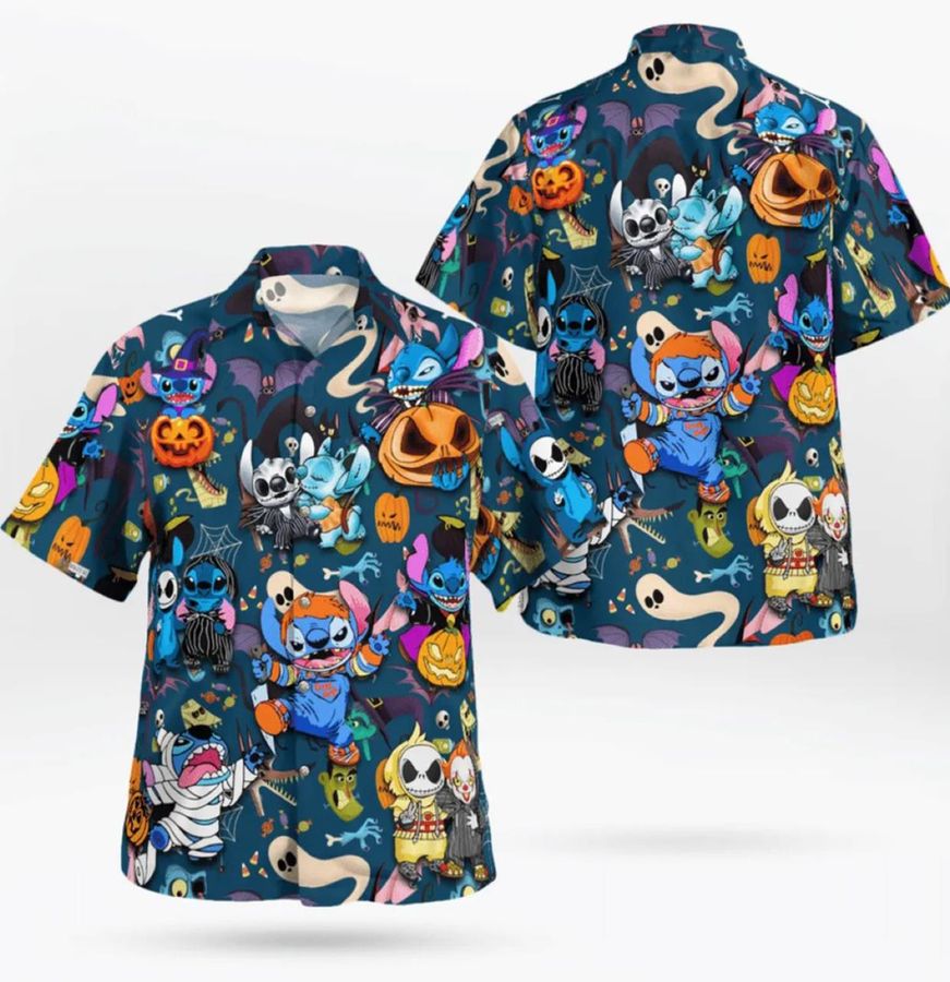 Stitch Cosplay Halloween Hawaiian Shirt