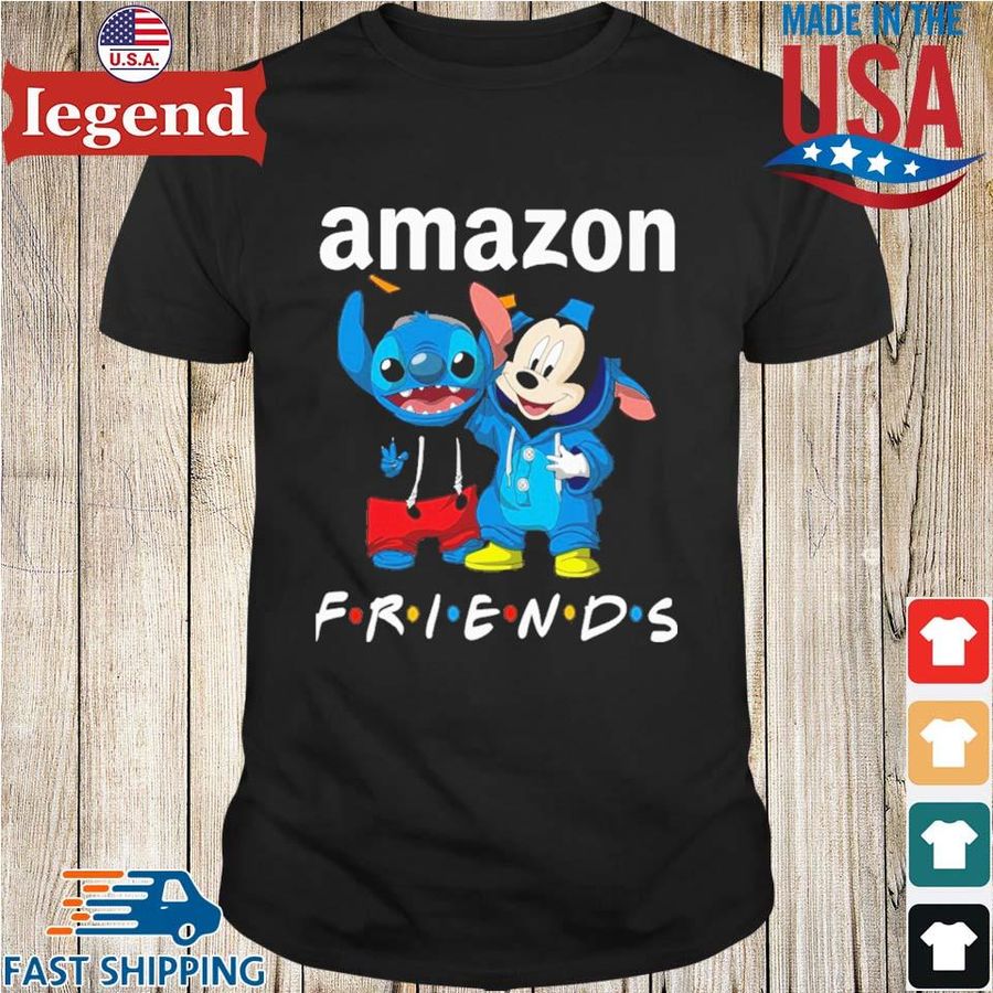Stitch Mickey Mouse Amazon Friends Shirt
