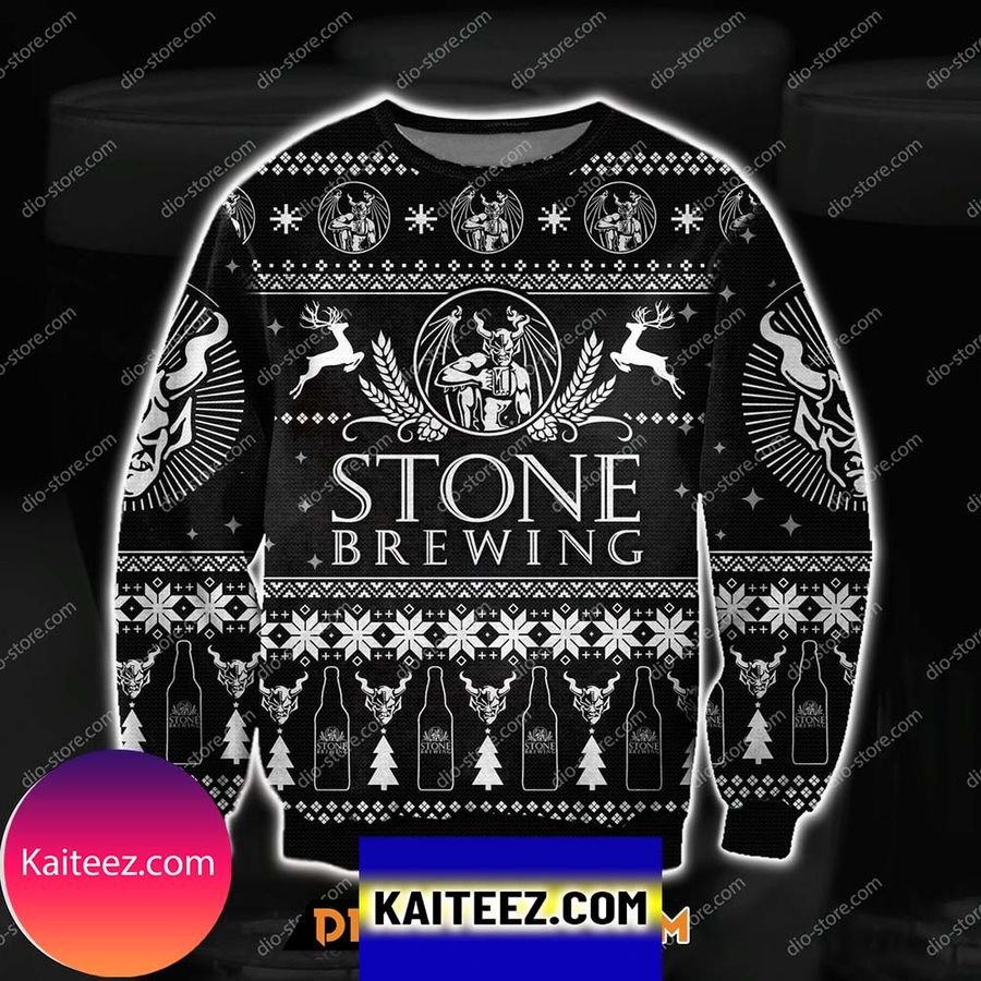 Stone Brewing 3d All Over Print Christmas Ugly Sweater