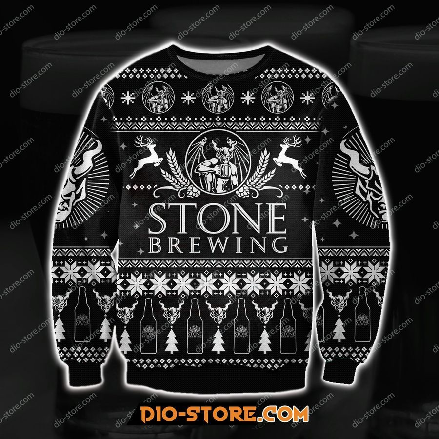 Stone Brewing Ugly Christmas Sweater All Over Print Sweatshirt Ugly