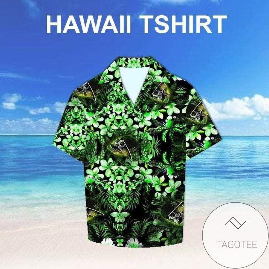 Stoner Dad Is So Cool Skull Weed Cannabis Hawaiian Aloha Shirts 1908dh