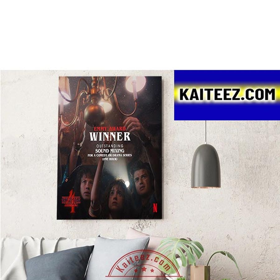 Stranger Things 4 Emmy Award Winner Outstanding Sound Mixing ArtDecor Poster Canvas Home Decor Poster Canvas