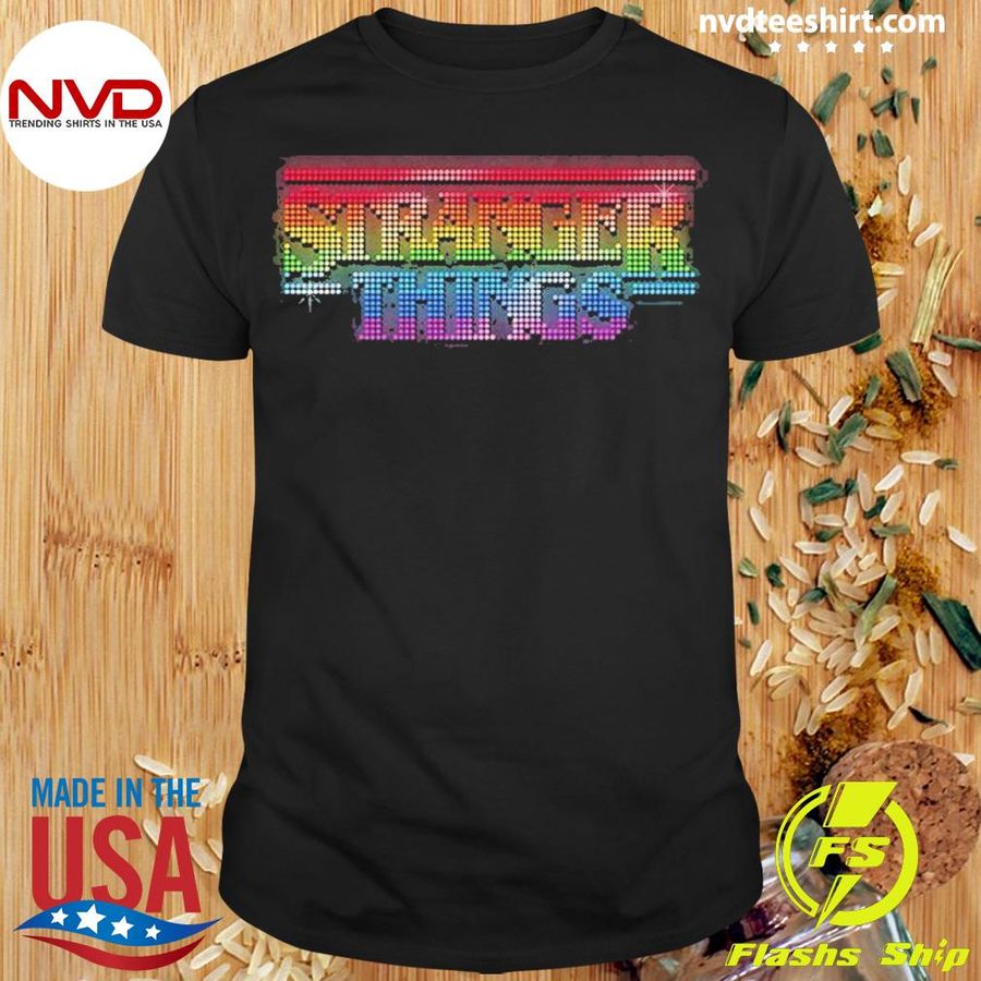 Stranger Things rainbow logo 2022 Shirt