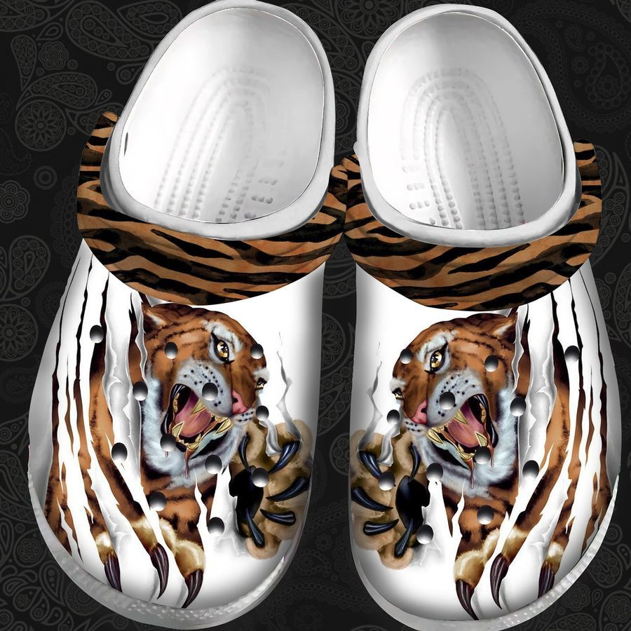 Strong Tiger Shoes - Keep Calm Your Strong Crocs Clogs Birthday Gift For Men Boy - Strong-Tg