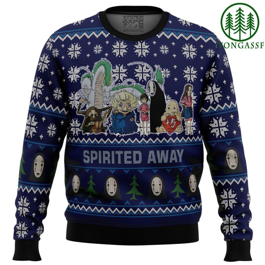 Studio Ghibli Spirited Away Squad Ugly Christmas Sweater