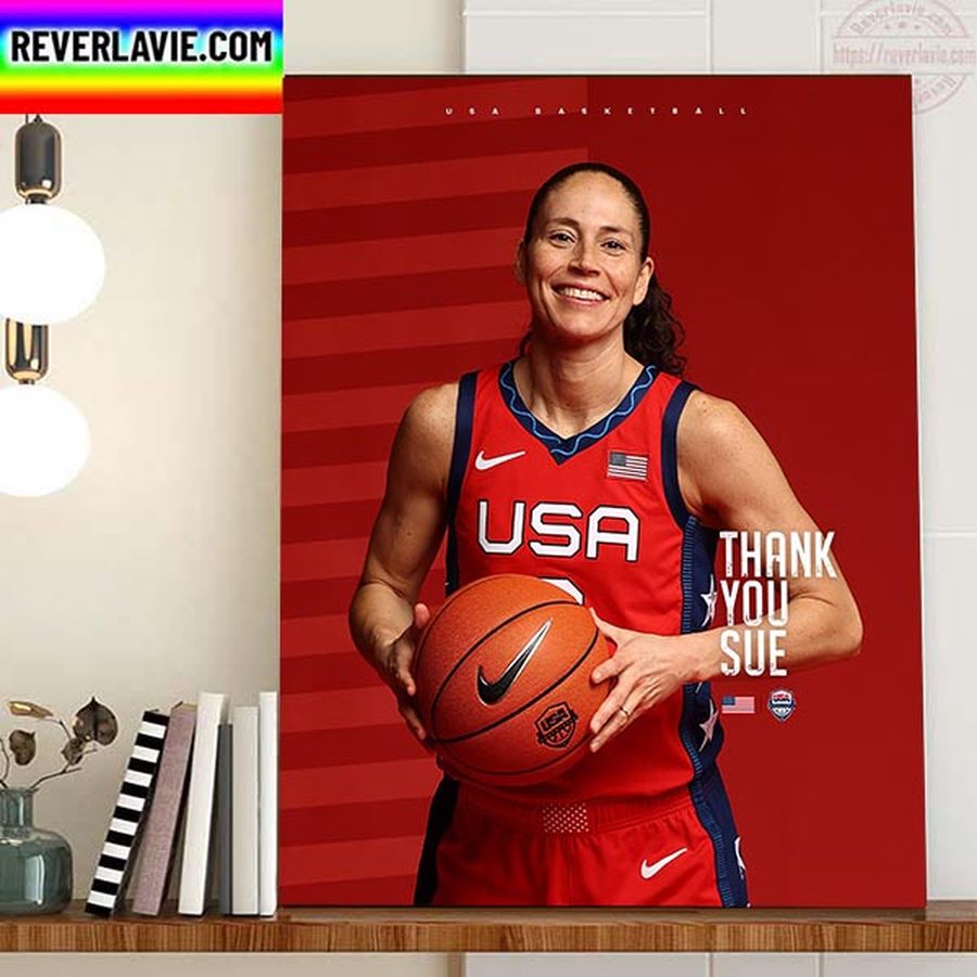 Sue Bird You Are Basketball Greatness Thank You Sue Home Decor Poster Canvas