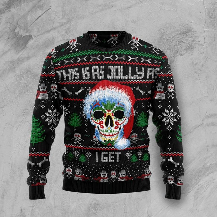 Sugar Skull Christmas Ugly Sweater Ugly Sweater Christmas Sweaters Hoodie