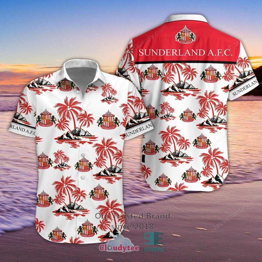 Sunderland F.C. Island Hawaiian Shirt, Short – LIMITED EDITION