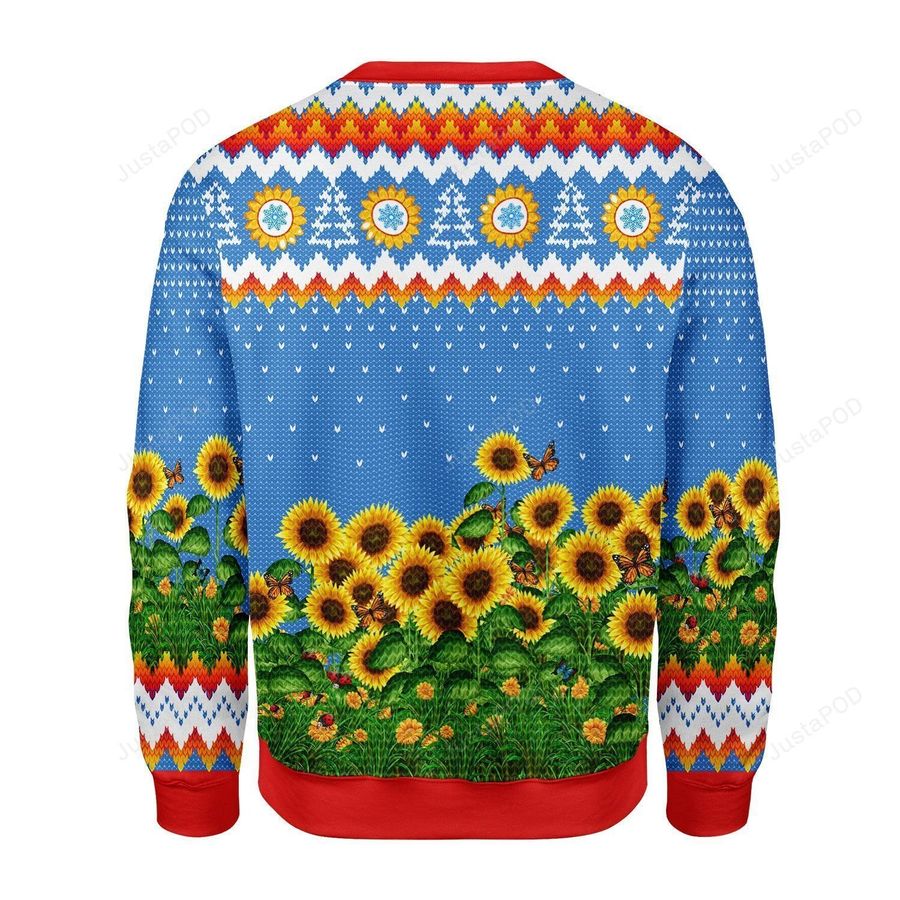 Sunflower Leo Running With Water Gun Ugly Christmas Sweater, All Over Print Sweatshirt, Ugly Sweater, Christmas Sweaters, Hoodie, Sweater