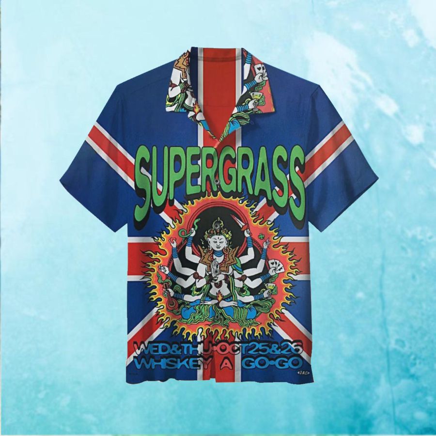 Supergrass Concert Poster Hawaiian Shirt