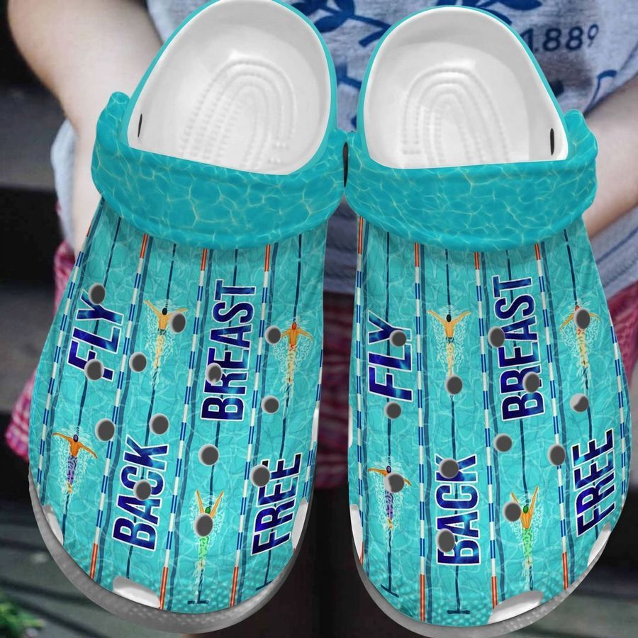 Swimming Personalized Clog Custom Crocs Comfortablefashion Style Comfortable For Women Men Kid Print 3D Fly Back Breast Free