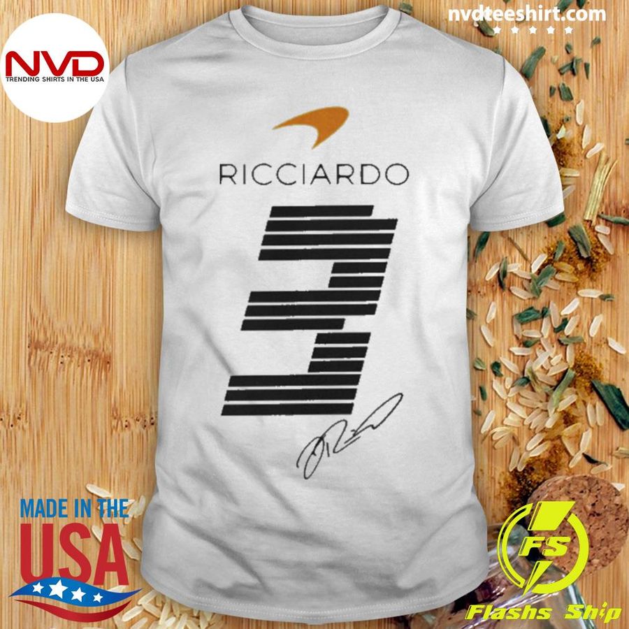 Symbol With Sign Daniel Ricciardo Car Racing Shirt