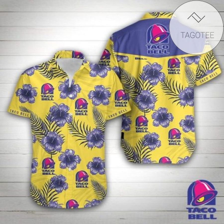 Taco Bell Authentic Hawaiian Shirt 2022 Summer Button Up Shirt For Men Hawaiian Summer Trends Shirt 2020