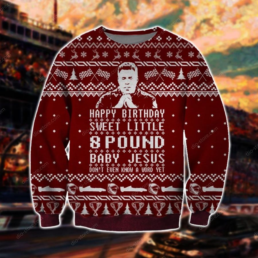 Talladega Nights Knitting Pattern 3D Print Ugly Christmas Sweater Hoodie All Over Printed Cint10638, All Over Print, 3D Tshirt, Hoodie, Sweatshirt