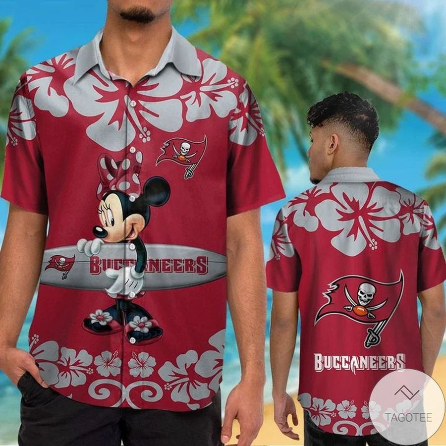 Tampa Bay Buccaneers 038; Minnie Mouse Hawaiian Shirt