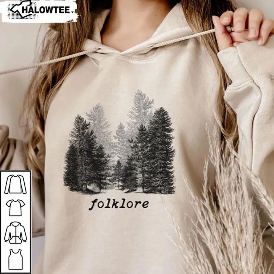 Taylor Swift Hoodie Folklore Album Unisex Merch Gift For Fans
