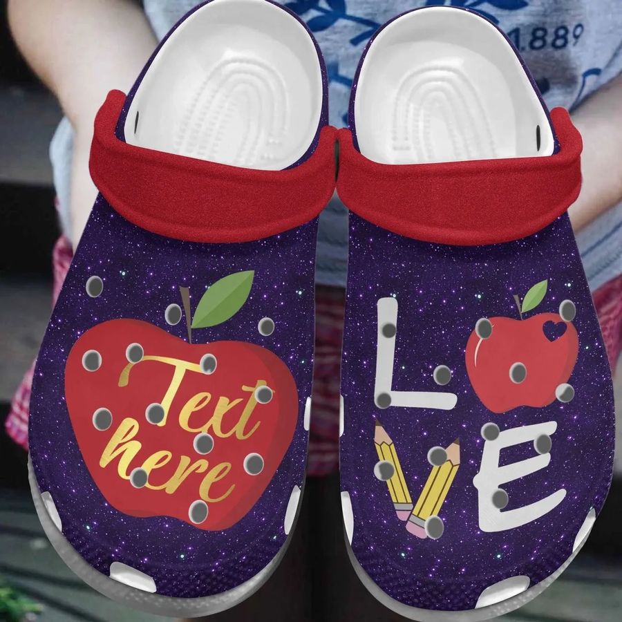 Teacher Personalize Clog Custom Crocs Fashionstyle Comfortable For Women Men Kid Print 3D Personalized Love To Teach