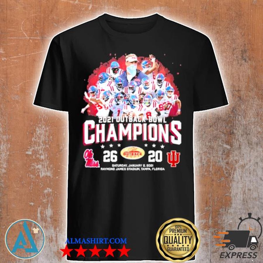 Team ole miss 2021 outback bowl champions shirt