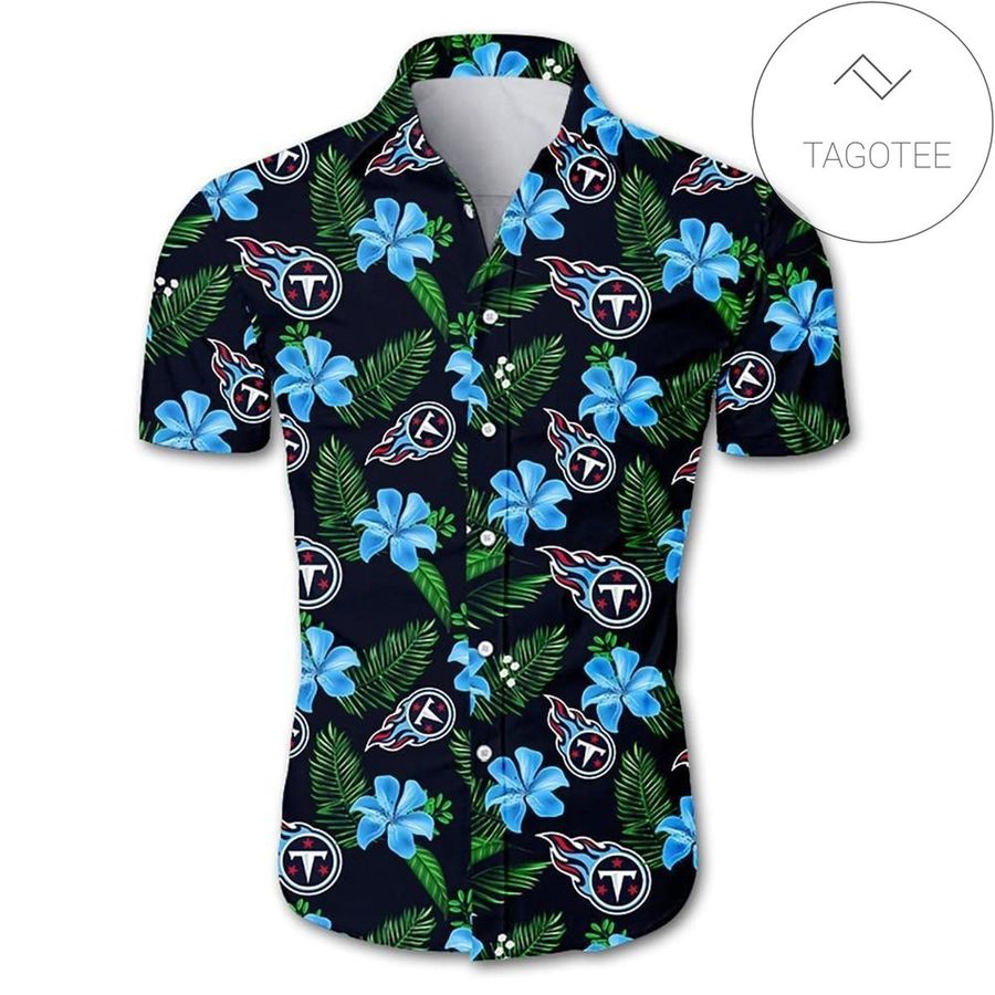Tennessee Titans Authentic Hawaiian Shirt 2022 Floral Button Up Slim Fit Body