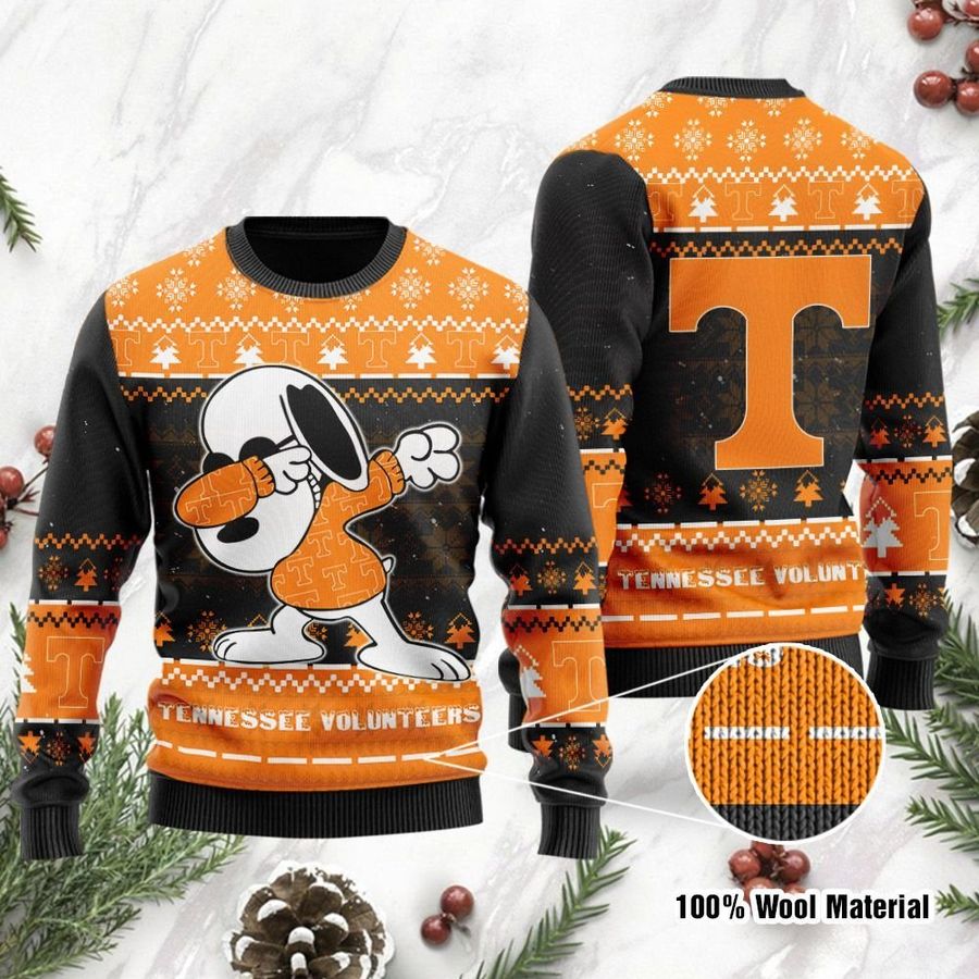 Tennessee Volunteers Snoopy Dabbing Holiday Party Ugly Christmas Sweater, Ugly Sweater, Christmas Sweaters, Hoodie, Sweatshirt, Sweater