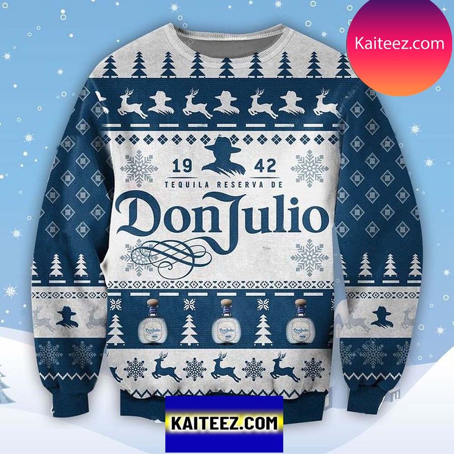 Tequila Reserva De Don Julio Christmas Ugly Sweater