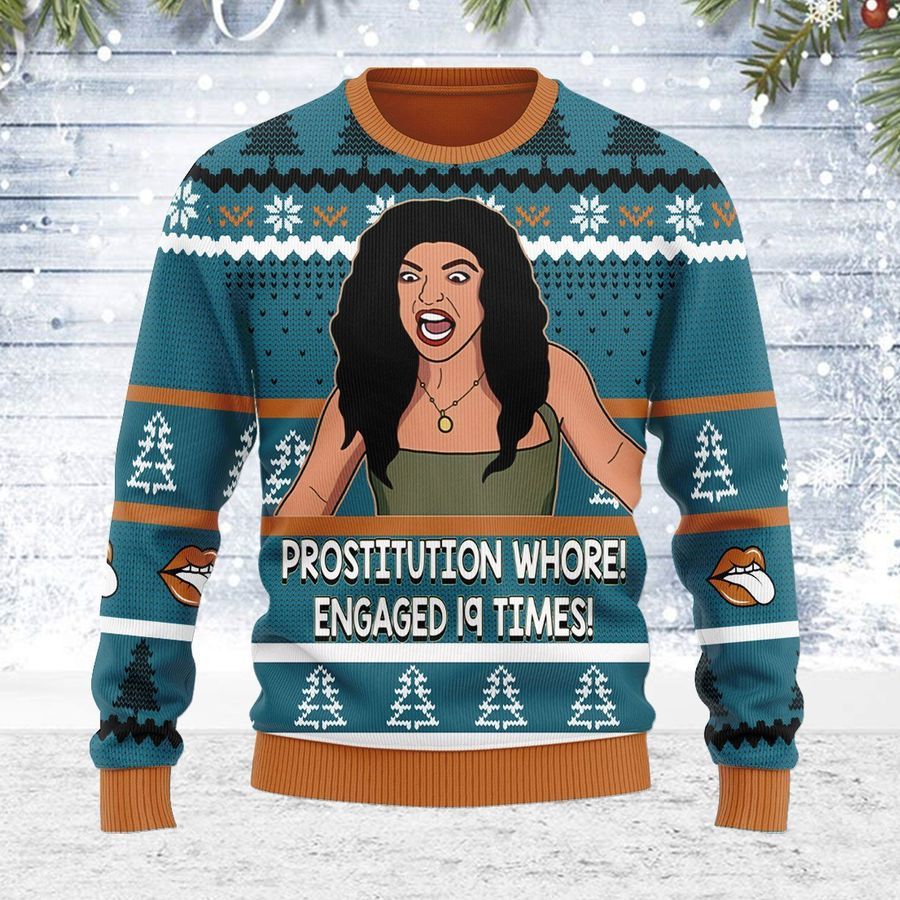 Teresa Giudice Real Housewives of New Jersey Ugly Sweater Ugly