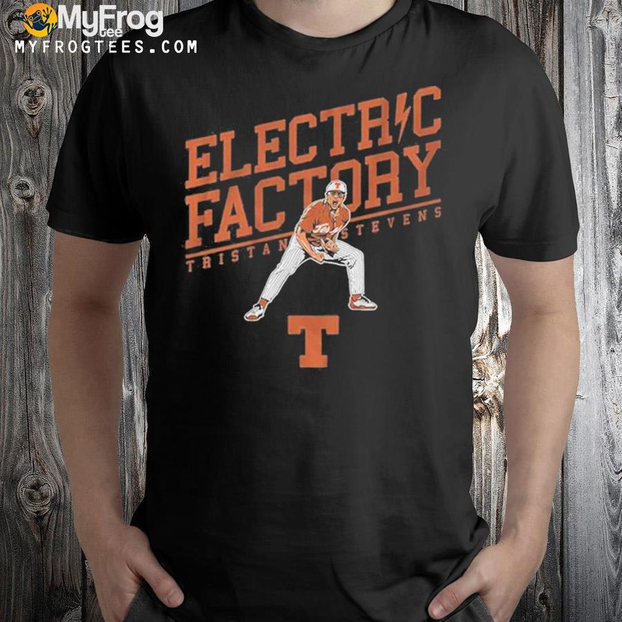Texas baseball tristan stevens electric factory shirt