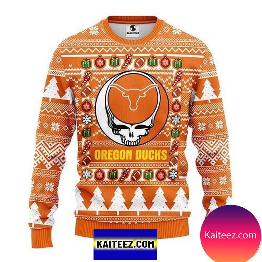 Texas Longhorns Grateful Dead Christmas Ugly Sweater