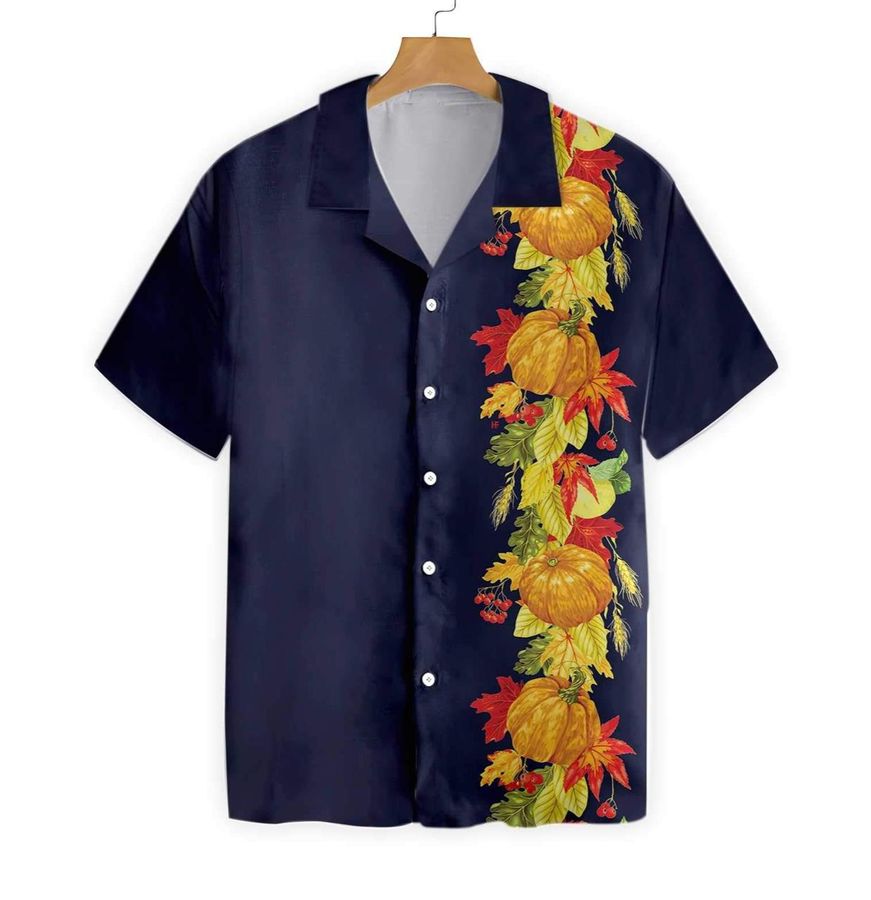 Thanksgiving Harvest Season Elements Hawaiian Shirt