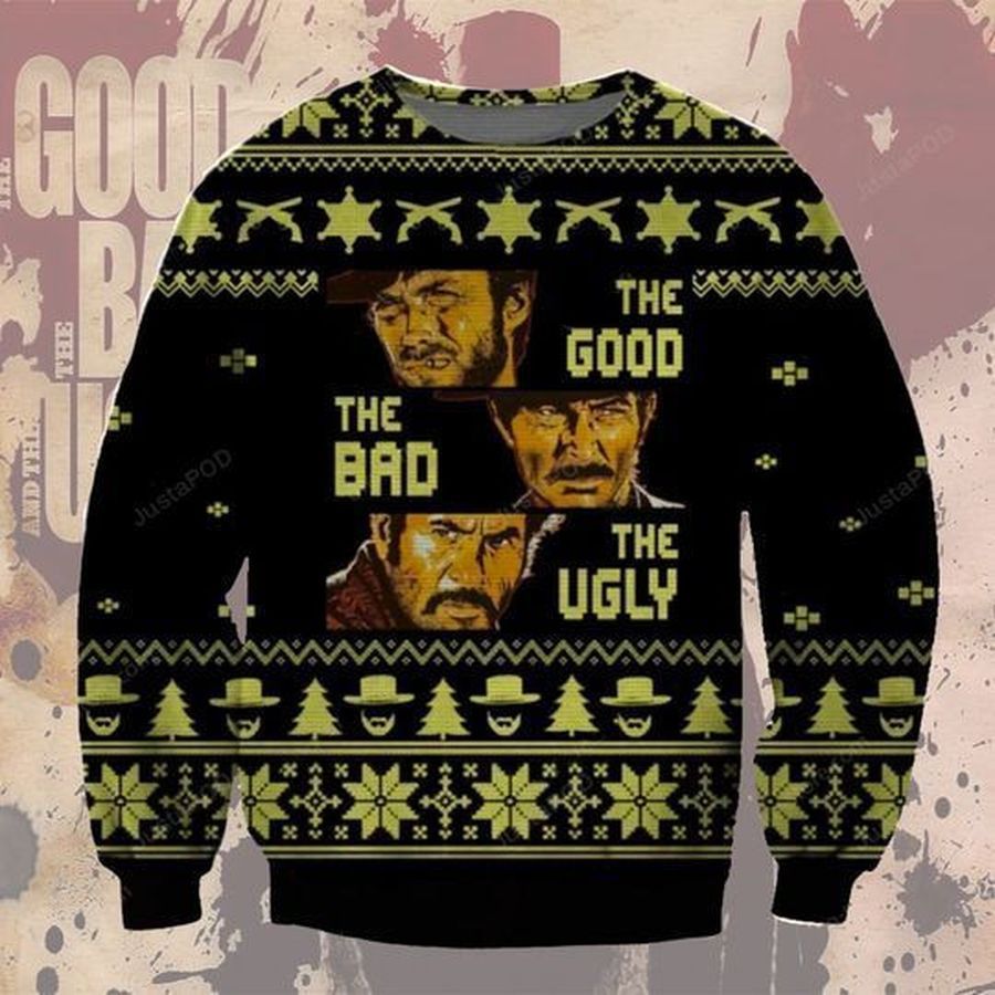 The Bad The Good The Ugly Christmas Sweater All Over