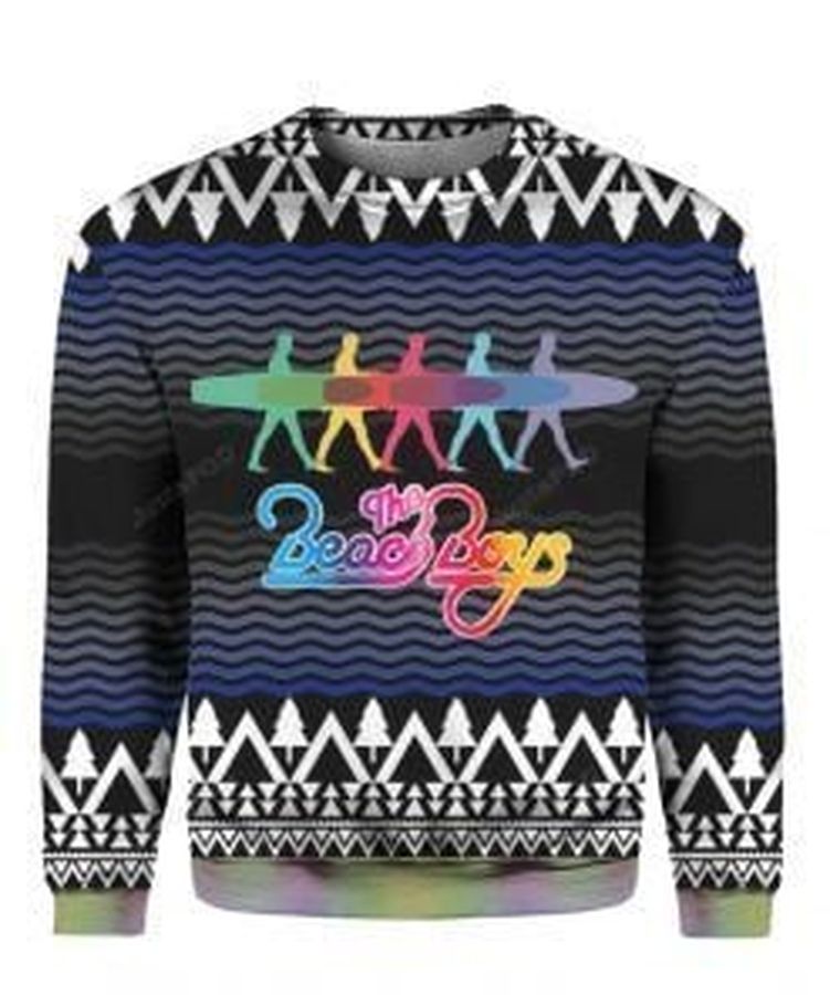 The Beach Boys Band Ugly Christmas Sweater, All Over Print Sweatshirt, Ugly Sweater, Christmas Sweaters, Hoodie, Sweater
