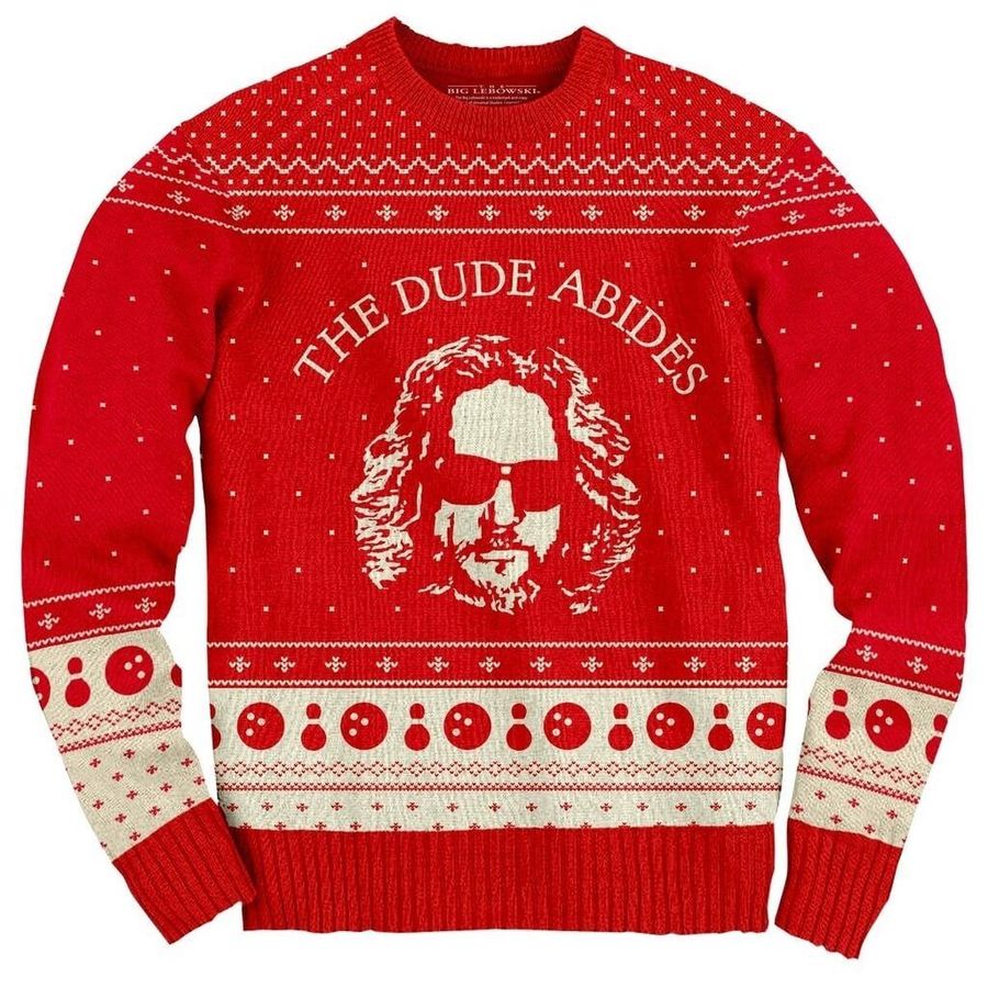 The Big Lebowski The Dude Abides For Unisex Ugly Christmas Sweater, All Over Print Sweatshirt, Ugly Sweater, Christmas Sweaters, Hoodie, Sweater